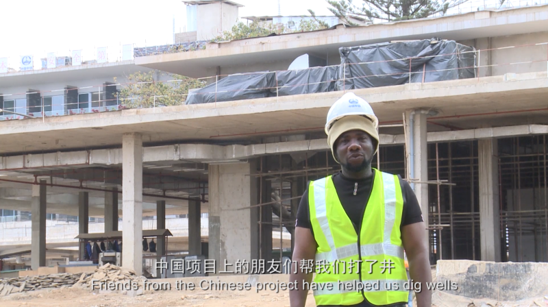 Kidiwa, a local worker of CRJE (East Africa) Ltd., CRCEG